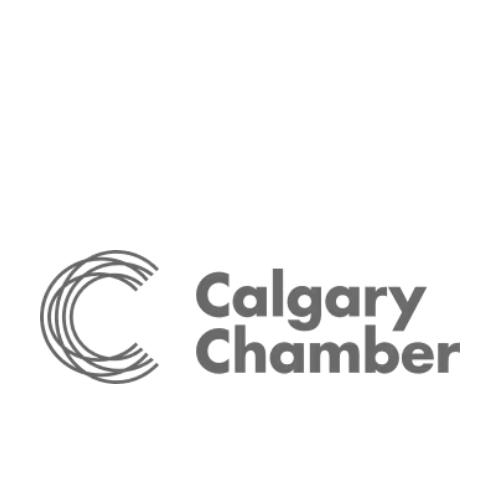 Calgary Chamber logo in black and white on a white background