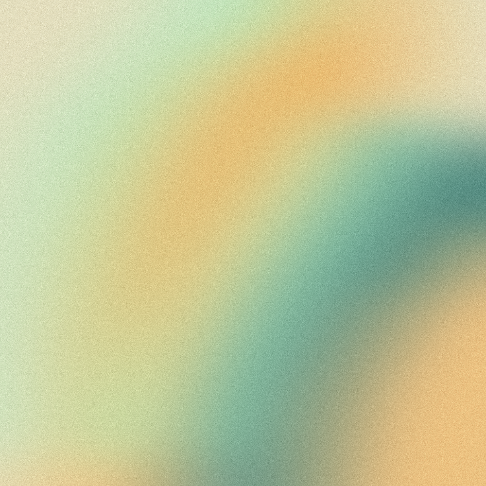 Gradient background transitioning from green to blue to orange