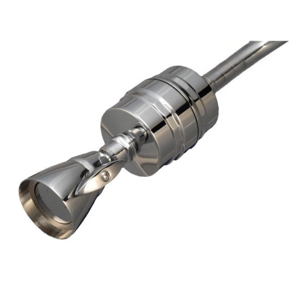 Sprite Brass Shower Filter in Chrome with Shower Head (HOB-CM-A)