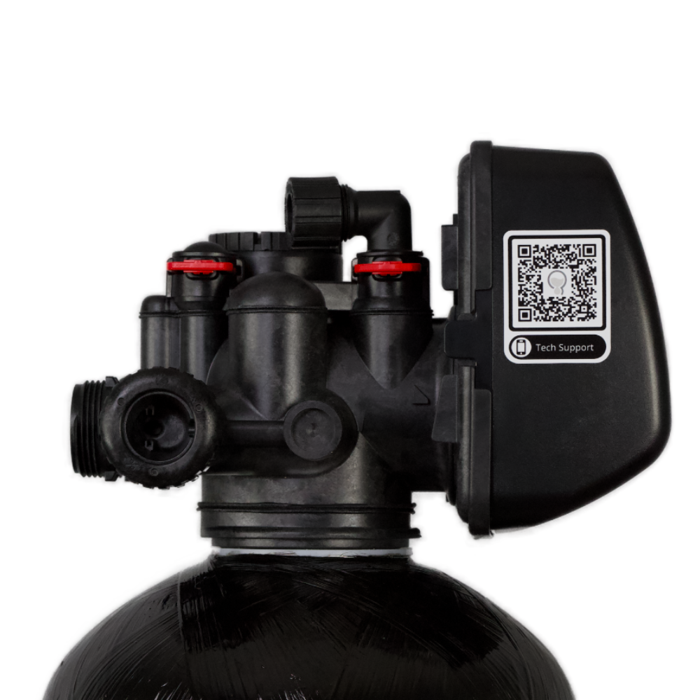 Whole House Carbon Chloramine Filter 1.5  right side with QR code - full product image
